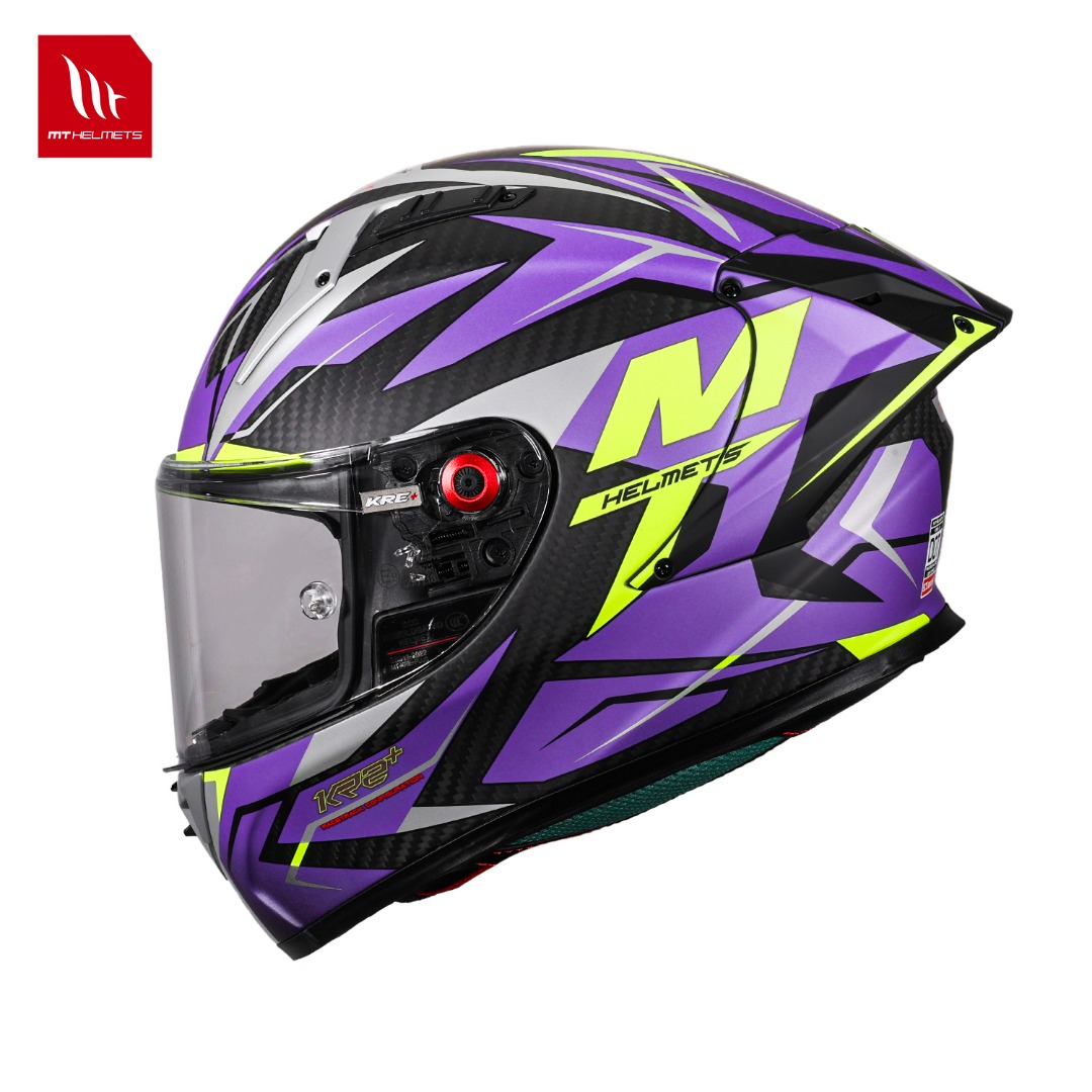Carbon Fiber Lightweight Motorcycle Helmet - หมวกกันน็อคคาร์บอนไฟเบอร์รุ่นใหม่ น้ำหนักเบา สำหรับมอเตอร์ครอส รุ่น Kre+ พร้อมหัวเข็มขัดแบบ