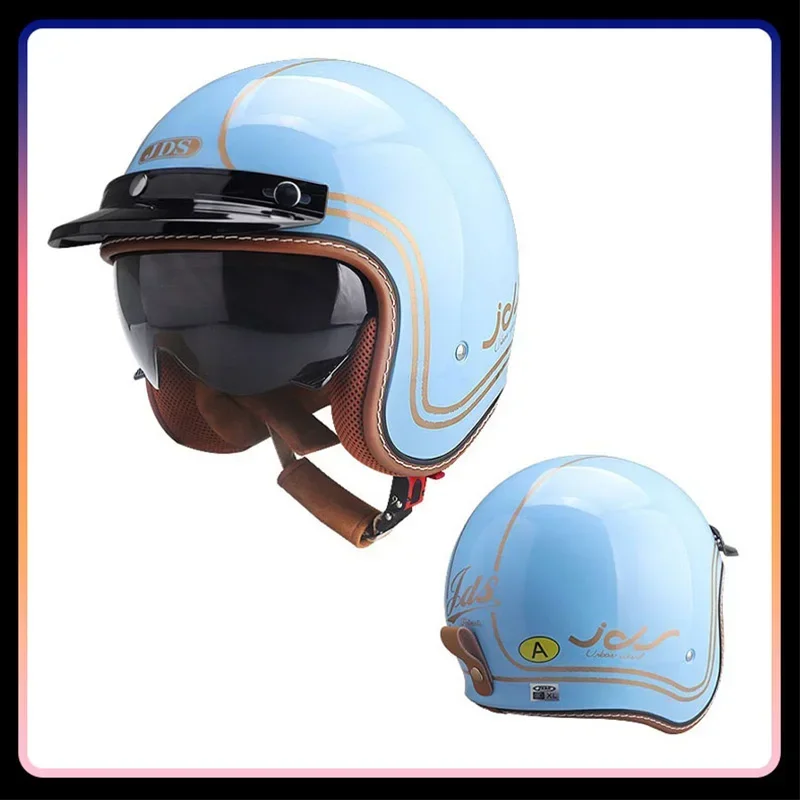 หมวกกันน็อคแบบเปิดหน้าสำหรับผู - Vintage Open Face Retro Helmet บทวิจารณ์และราคา