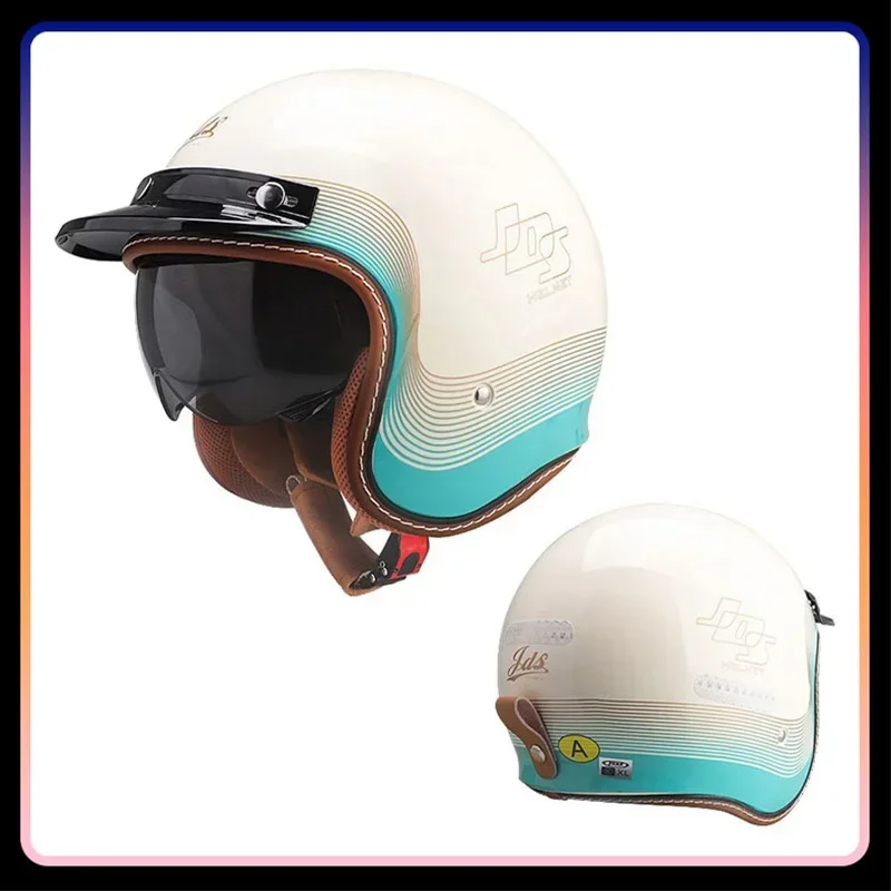 หมวกกันน็อคแบบเปิดหน้าสำหรับผู - Vintage Open Face Retro Helmet บทวิจารณ์และราคา