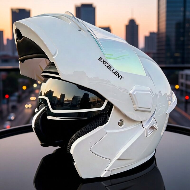 หมวกกันน็อคมอเตอร์ไซค์แบบโมดูล - Motorcycle Helmet Inner Sun Visor Lens บทวิจารณ์และราคา