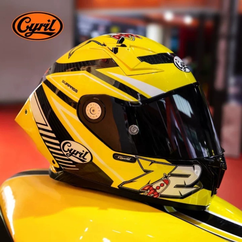 CYRIL คาร์บอนไฟเบอร์หมวกกันน็อ - Carbon Fiber Lightweight Motorcycle Helmet บทวิจารณ์และราคา