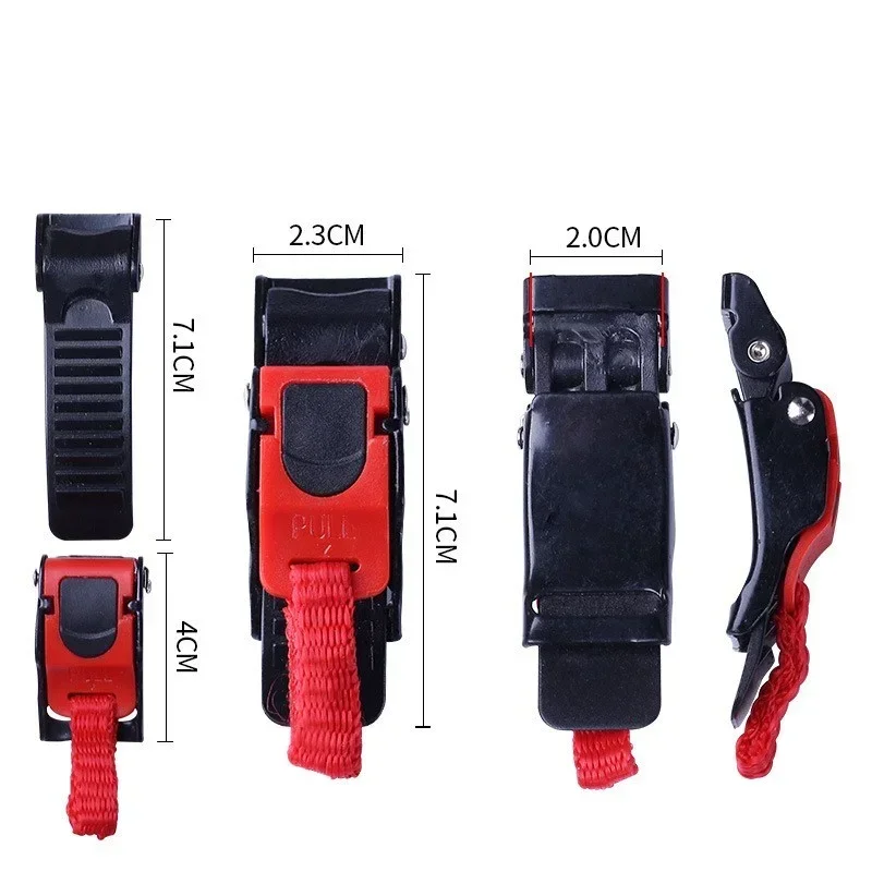 1ชิ้นคลิปหนีบหมวกกันน็อครถจักร - Quick Release Buckle Motorcycle Helmet บทวิจารณ์และราคา