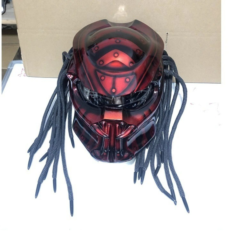 หมวกกันน็อคมอเตอร์ไซค์เต็มใบ ร - Custom Predator Motorcycle Helmet บทวิจารณ์และราคา