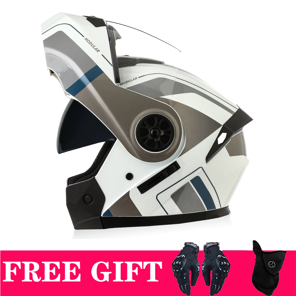 กระบังหน้าคู่หมวกกันน็อคบลูทูธ - Full Face Motorcycle Helmet With Bluetooth บทวิจารณ์และราคา