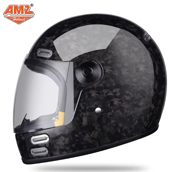หมวกกันน็อคแบบเต็มใบ ทำจากคาร์ - Carbon Fiber Lightweight Motorcycle Helmet บทวิจารณ์และราคา