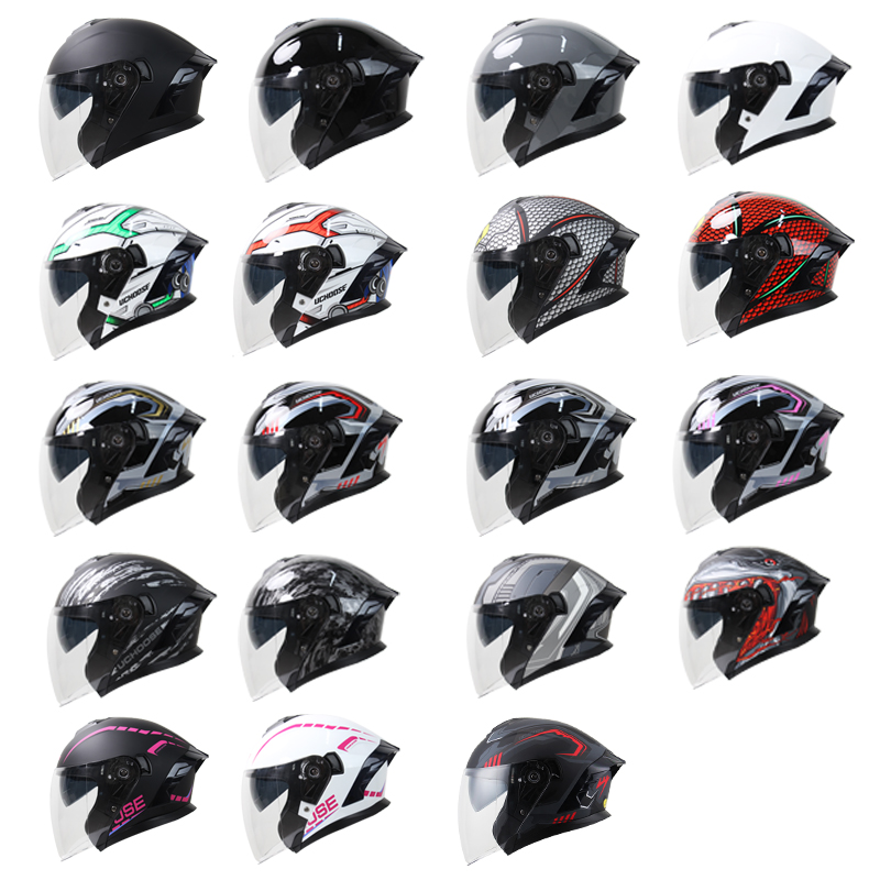 หมวกกันน็อคแบบเปิดคาง 715 รุ่น - Dual Visor Motorcycle Racing Helmet บทวิจารณ์และราคา