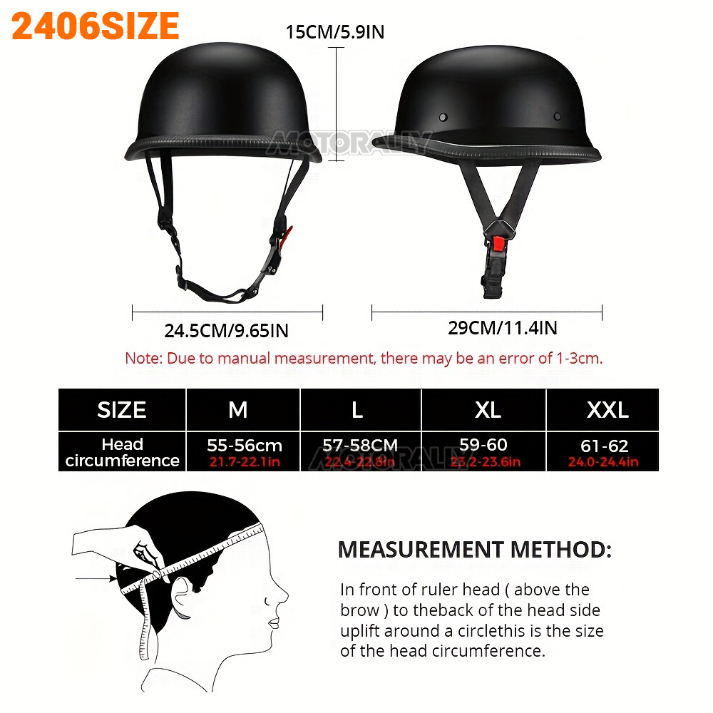 หมวกกันน็อคมอเตอร์ไซค์ หมวกกัน - Vintage Open Face Retro Helmet บทวิจารณ์และราคา