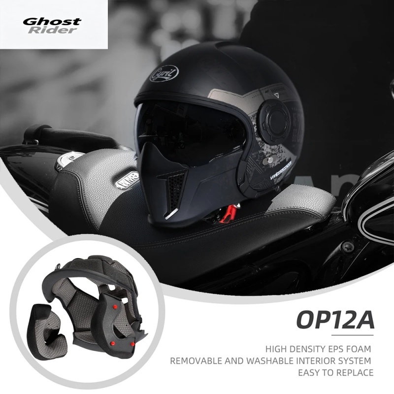 หมวกกันน็อคมอเตอร์ไซค์แบบโมดูล - Quick Release Buckle Motorcycle Helmet บทวิจารณ์และราคา
