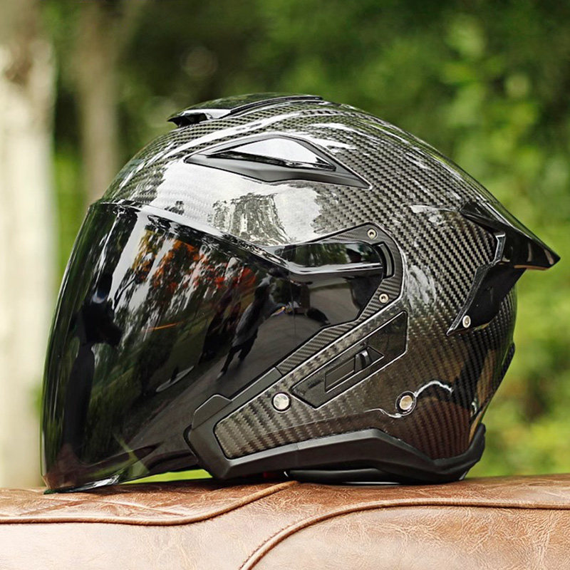 GSB คาร์บอนไฟเบอร์หมวกกันน็อคม - Carbon Fiber Lightweight Motorcycle Helmet บทวิจารณ์และราคา