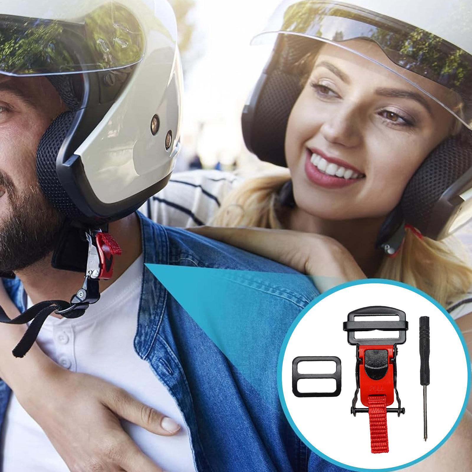 หมวกกันน็อคมอเตอร์ไซค์ หัวเข็ม - Quick Release Buckle Motorcycle Helmet บทวิจารณ์และราคา