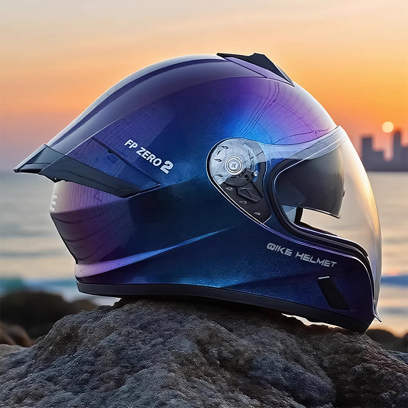 หมวกกันน็อคมอเตอร์ไซค์แบบเต็มห - Quick Release Buckle Motorcycle Helmet บทวิจารณ์และราคา