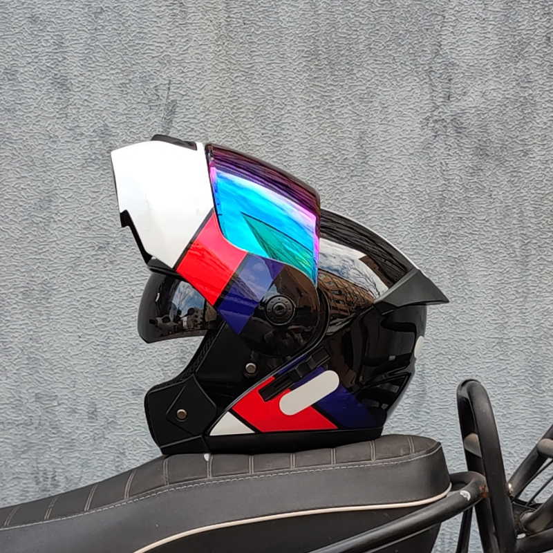 ORZ ล่าสุด DOT ได้รับการอนุมัต - Dual Visor Motorcycle Racing Helmet บทวิจารณ์และราคา