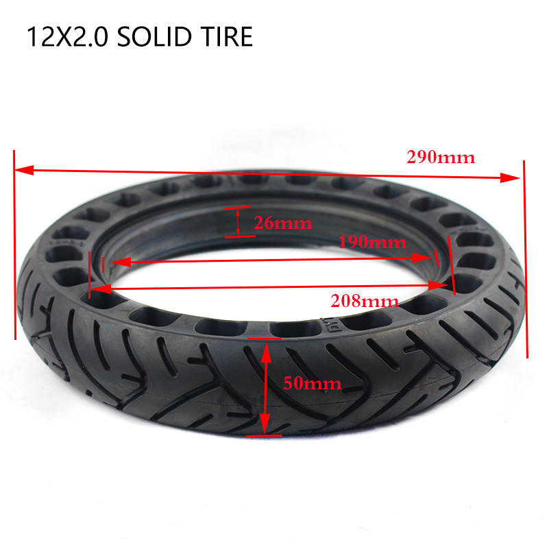 ยางตันขนาด 12 นิ้ว 12x2.0 12x2 - Scooter Parts บทวิจารณ์และราคา