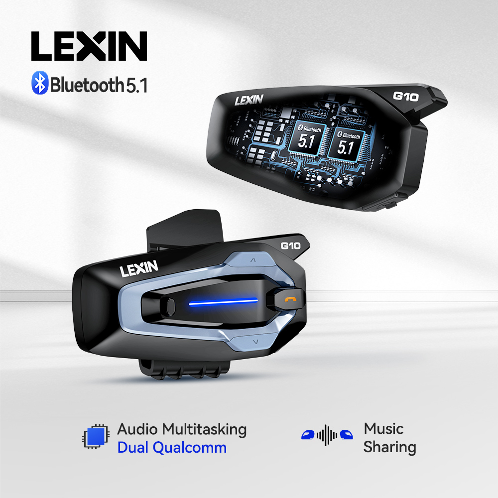 NEW-LEXIN G10 อินเตอร์คอมสำหรั - Universal Motorcycle Helmet Intercom Headset บทวิจารณ์และราคา