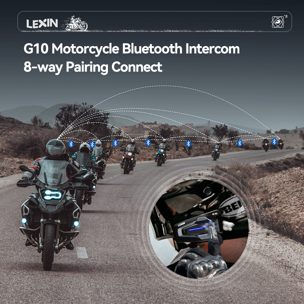 NEW-LEXIN G10 อินเตอร์คอมสำหรั - Universal Motorcycle Helmet Intercom Headset บทวิจารณ์และราคา