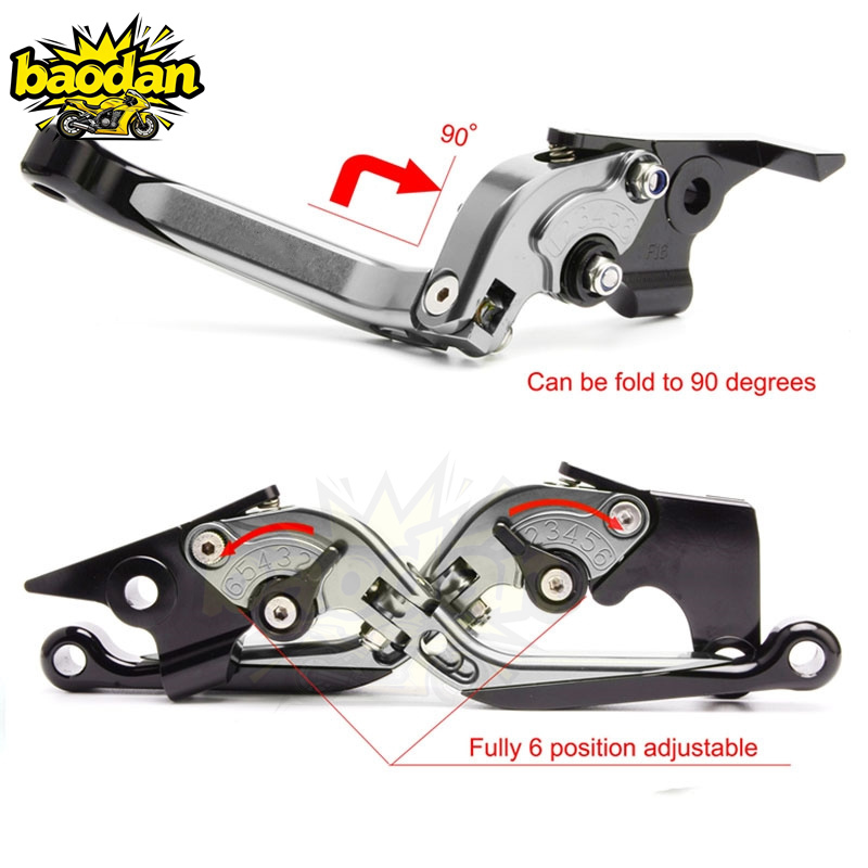 ก้านคลัตช์ ก้านเบรก สำหรับ CB7 - Cnc Aluminum Adjustable Brake Clutch Levers บทวิจารณ์และราคา