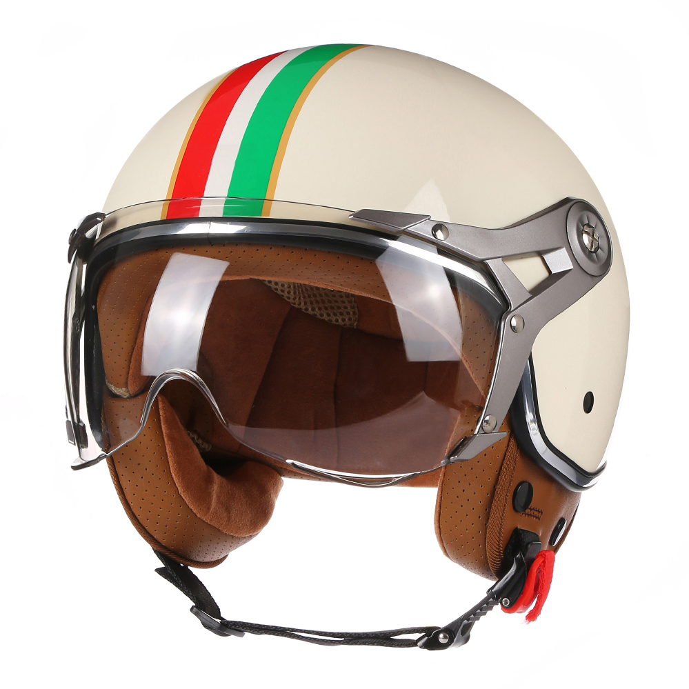 หมวกกันน็อคแบบเปิดหน้า 3/4 สไต - Vintage Open Face Retro Helmet บทวิจารณ์และราคา