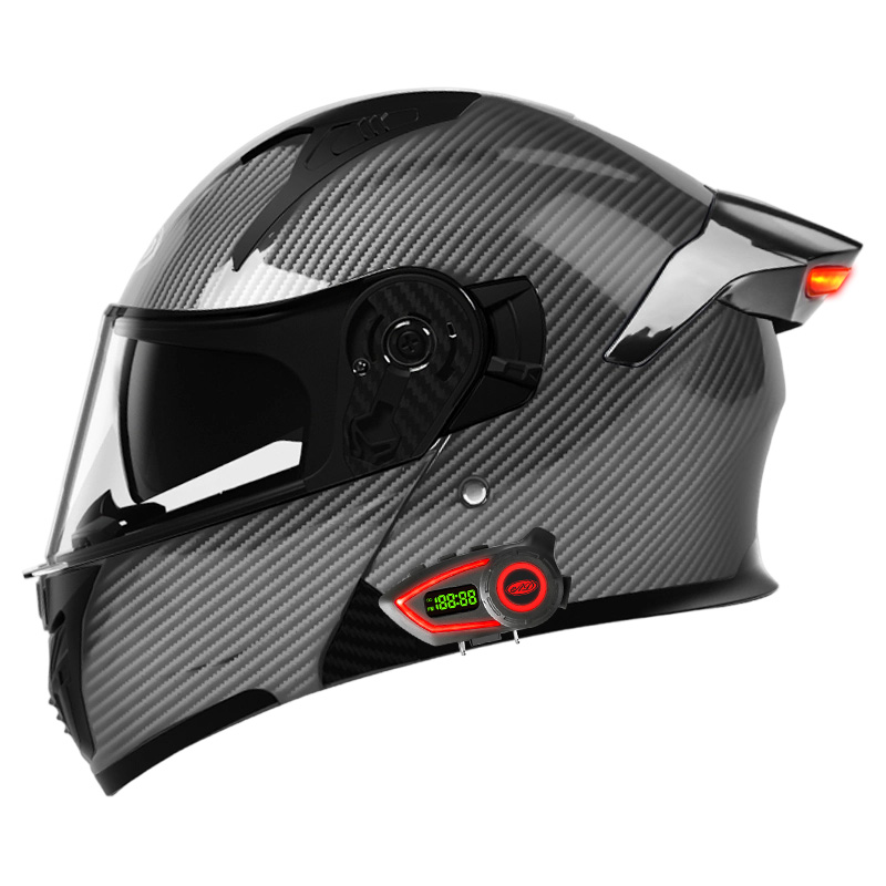 หมวกกันน็อคมอเตอร์ไซค์วัสดุ AB - Modular Flip Up Motorcycle Helmet Dot Approved บทวิจารณ์และราคา